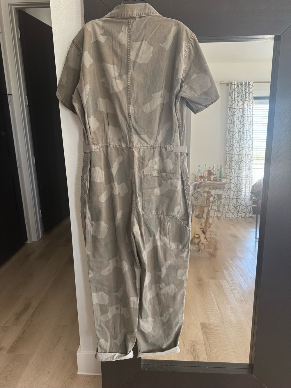NWT Pistola Camo Grover Utility Jumpsuit in Olive-Taupe - Picture 2 of 4